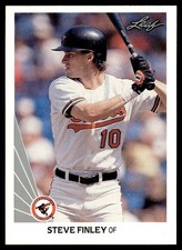 1990 Leaf Steve Finley Baltimore Orioles #329