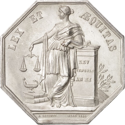 [#401278] Frankrijk, Token, Notary, PR, Zilver, Lerouge:161 - Afbeelding 1 van 2