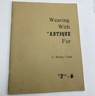Weaving with Antique 2nd Hand Fur by Bonny Cook 1971 - Signed -Secondhand Second