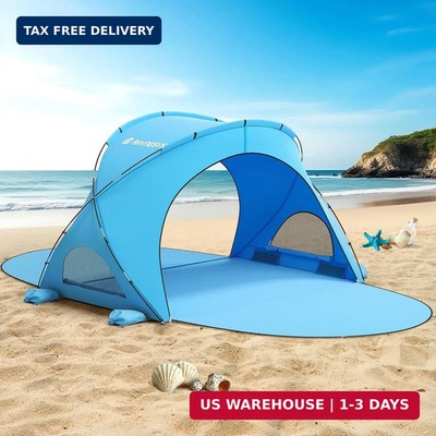 Raynesys Beach Tent Sun Shelter, Beach Shade Tent with UPF50+ UV Protection, Por
