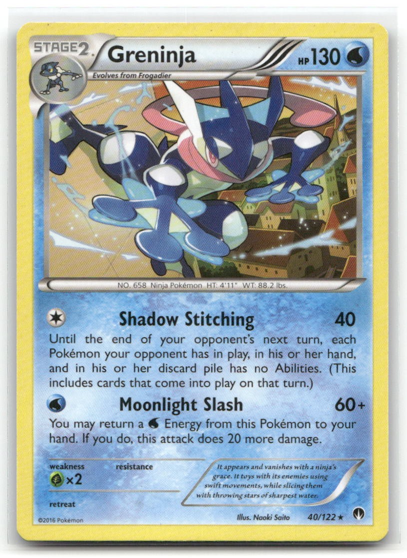 Greninja XY - BREAKpoint 40/122 MP Pokemon