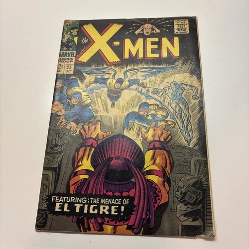 X-Men #25 Nice Unrestored Silver Age Superhero Vintage Marvel Comic 1966 VG
