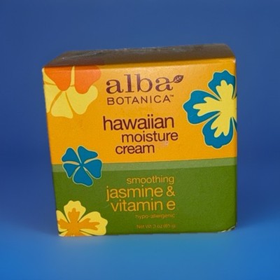 Alba Botanica * Hawaiian Moisture Cream * Smoothing Jasmine & Vitamin E * 3oz