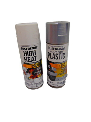 2x Rust-Oleum Paint Ceramic + Plastic High Performance High Heat