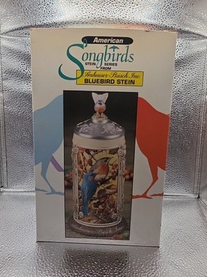 American Songbirds Stein from Anheuser Busch Bluebird Stein 1st in Series CS434