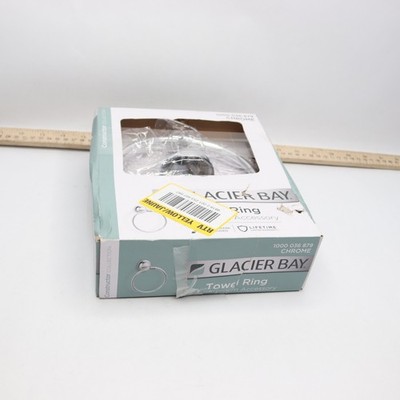 Glacier Bay Constructor Wall Mounted Towel Ring in Chrome