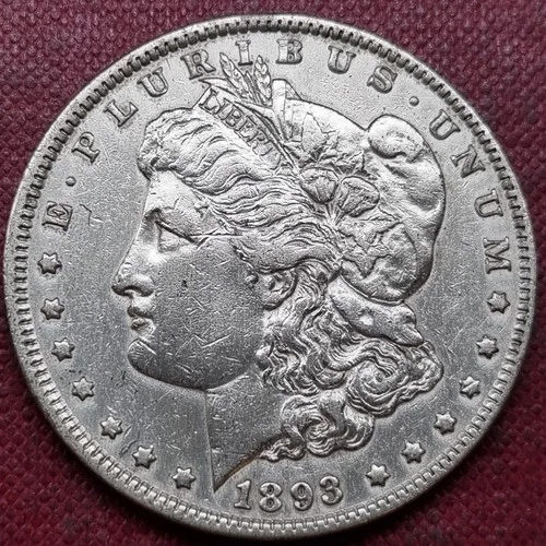 1893 Morgan Dollar 1$ XF - AU Details #98395