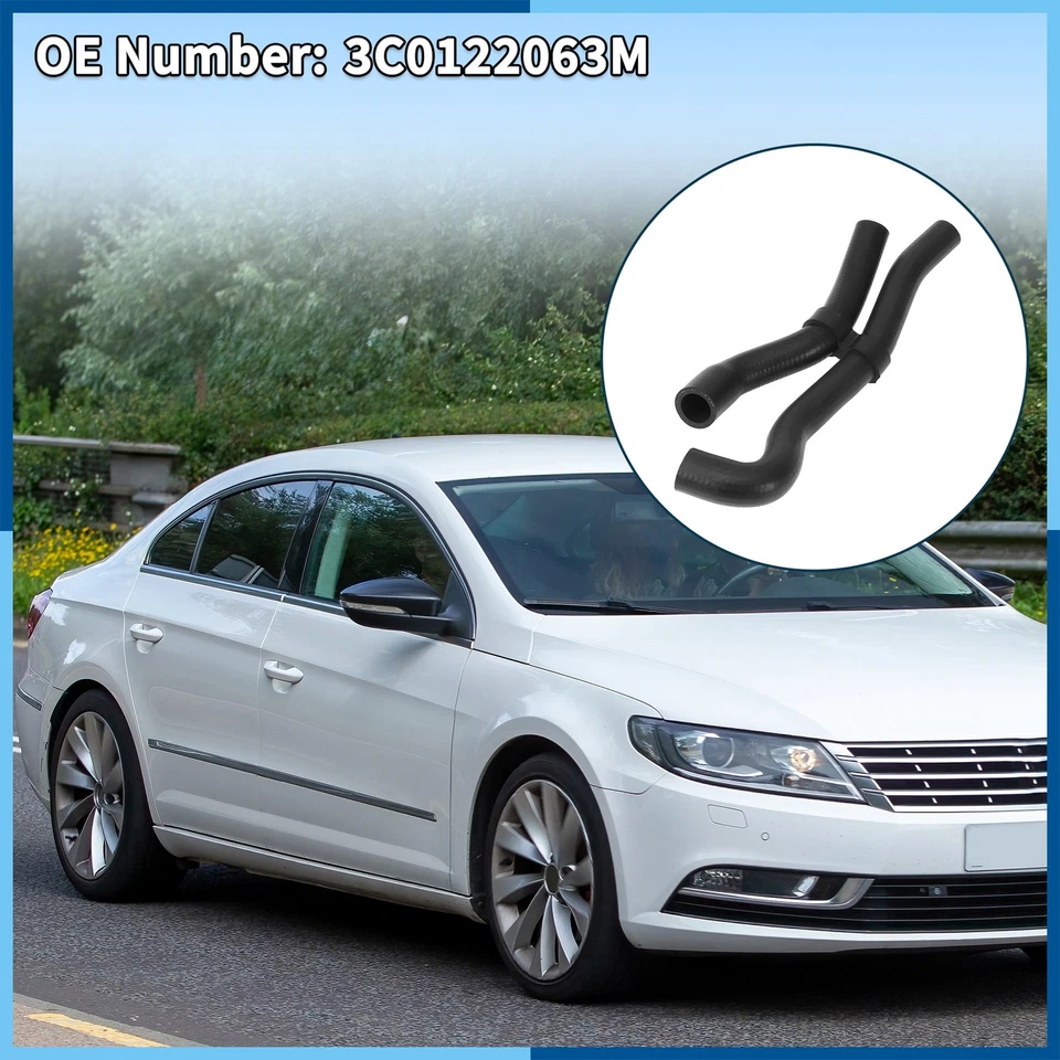 Tubo refrigerante manguera radiador para Volkswagen CC 2,0 L 2009-2017 goma Foto 3 de 4