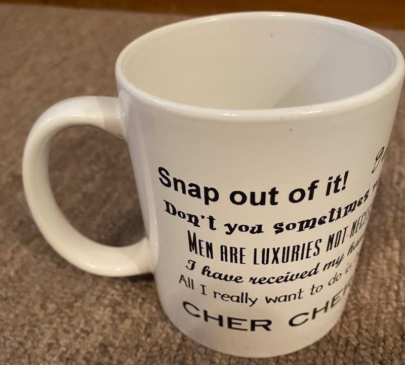 Cher - "Cher's Famous Quotes" Ceramic Mug Coffee Cup NEW!!