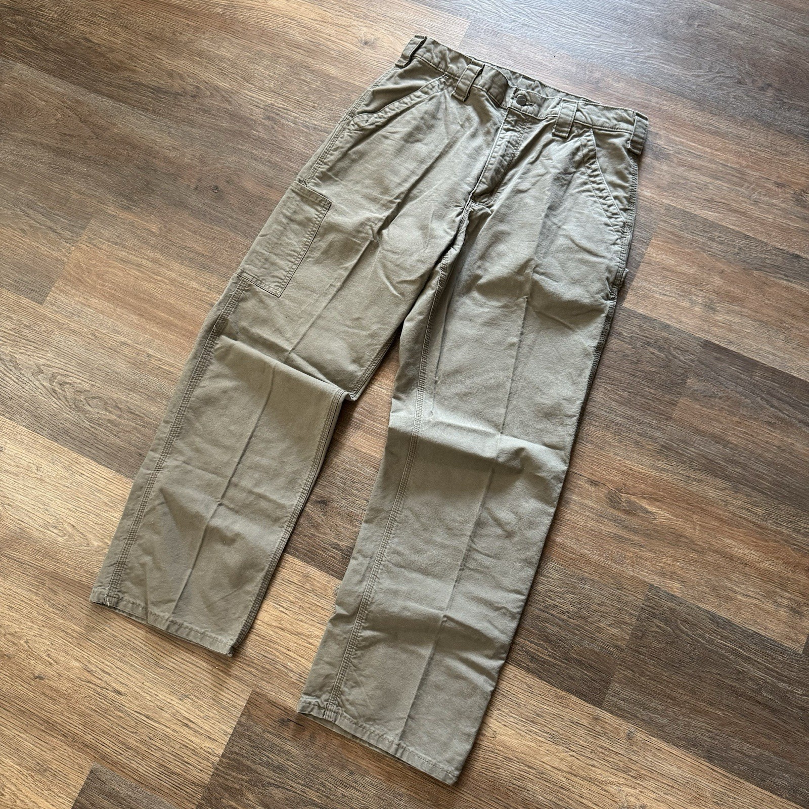 Carhartt Mens Carpenter Pants Dungaree Fit B151 LBR 32x30 Work Grunge Skater