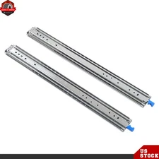 1 Pair 28 Inch Locking Drawer Slides Full Extension & Lock 500 lbs Load Capacity