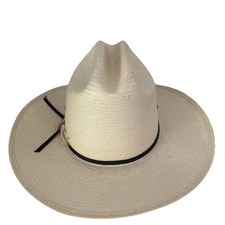 Bradford Glyco-Tide Process Western Straw Cowboy Hat Mens Made in Texas Sz 7