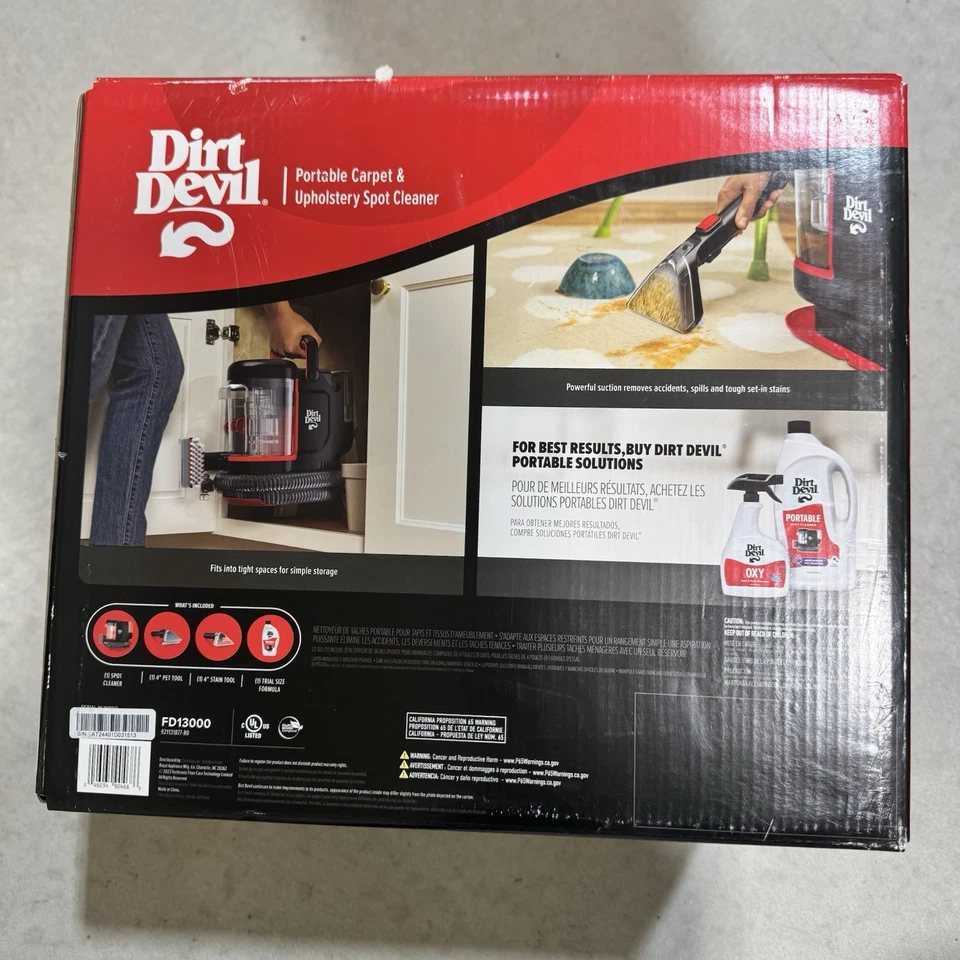 NEW Dirt Devil Compact Carpet & Upholstery Spot Cleaner Lightweight 20oz Tank - Image 3 of 4