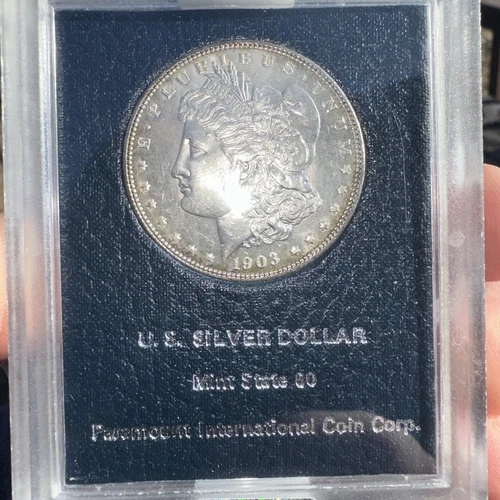 1903 P Morgan REDFIELD NGC Graded MS64 - Picture 3 of 9