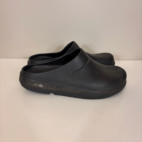 Oofos Black Closed Toe Clog Comfort Shoes Women's 9