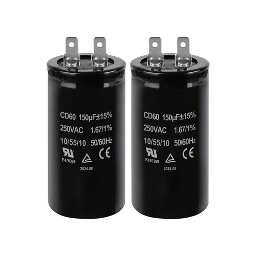 CD60 Betriebskondensator 150uF 250V – Für Motoren Von Kompressoren, Lüftern, Klimaanlagen