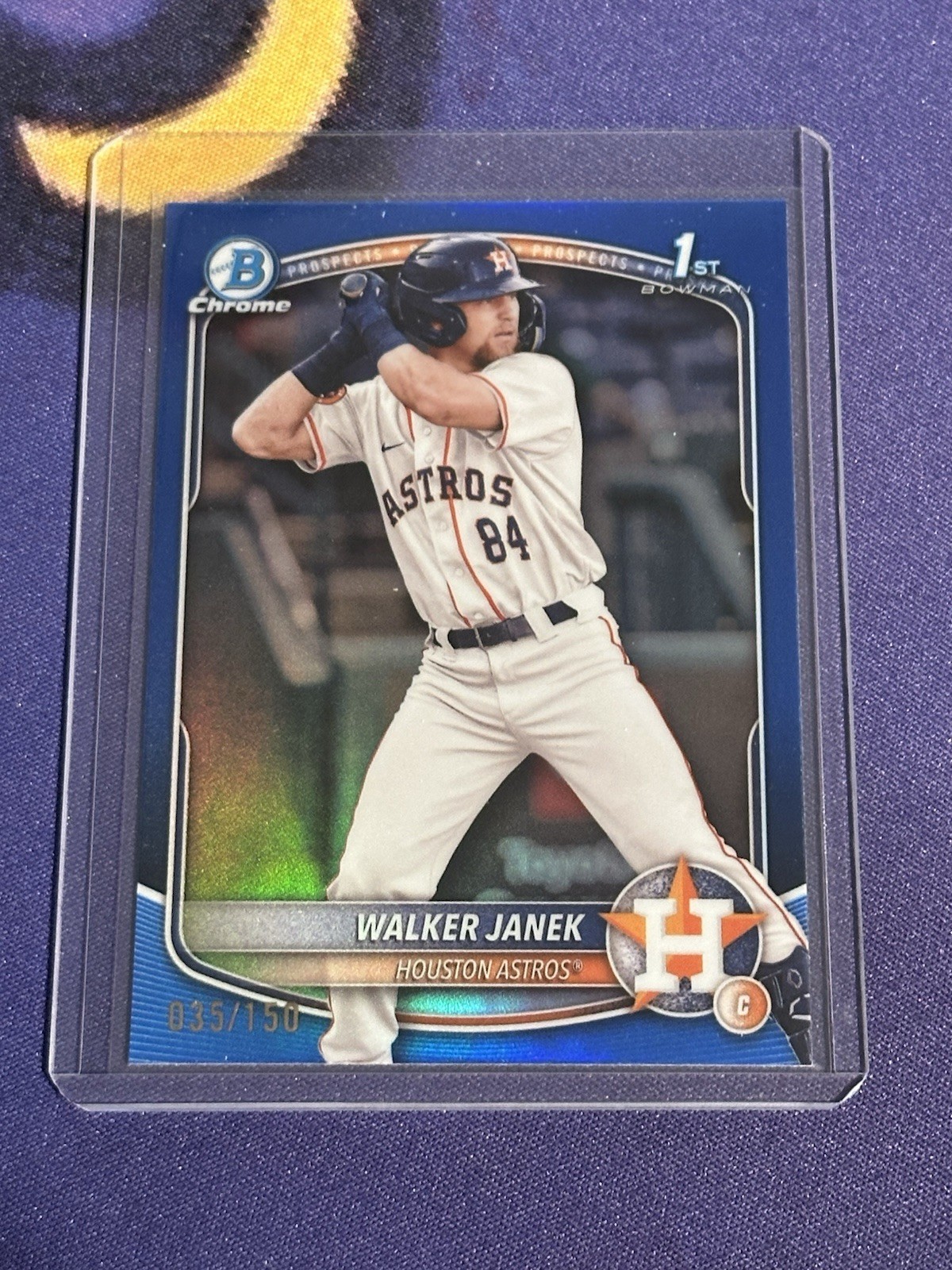 2025 Bowman - Chrome Prospects Walker Janek #BCP-15 Blue Refractor /150 (RC)
