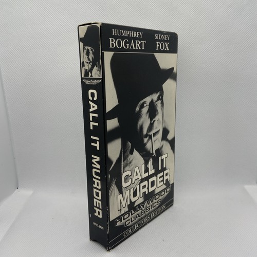 Call it Murder, Sidney Fox, Humphrey Bogart, Mystery murder movie, VHS - Foto 2 di 7