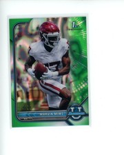 2022 Bowman Chrome University Green Lava Refractor #17 Marvin Mims #d 34/99
