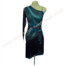 jz Handmade Women Samba Ballroom Swing Salsa Rumba Latin Dance Dress RHYTHM