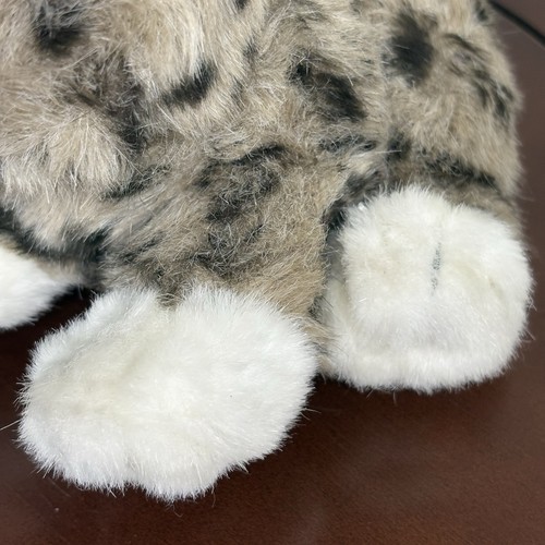 Commonwealth Spotted Cat Kitten Plush Stuffed Animal Green Eyes Whiskers Purrs - Picture 10 of 11