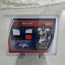 2021 Panini Absolute Tools of the Trade Double Autos Noah Fant #TTD9 Broncos /25
