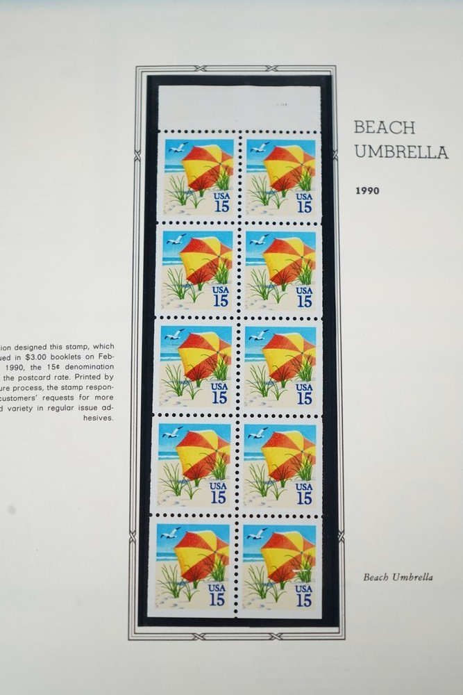 US 1990-1996 MNH COLLECTION PLATE BLOCKS & COILS $500 + FACE VALUE W/ HI VALUES