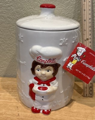 NEW Vintage 1999 - Campbell's - Cookie Jar / Canister - 9  X 5.5  - NWT