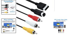 5.58ft Composite RCA Cable for Sega Dreamcast - Perfect Gaming Upgrade