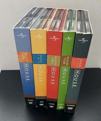 House MD DVD Collection Seasons 1-5 Box Sets Hugh Laurie Medical