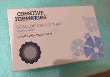 Creative Memories Scallop Circle 3-in-1 Layering Punch - New in Box NLA