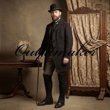 Victorian Men  s Frock Coat Vintage Tailcoat Gentleman Steampunk Gothic Jacket