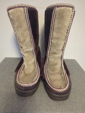 Snowland Women  s Size 8 Cold Weather Faux Fur Boots Vintage 1970s Boho Unworn