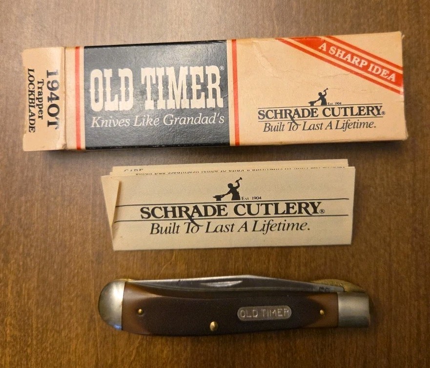 Tranche(トランシェ) 3mm セミドライ メンズ ML相当オーダー品 Vintage Schrade Old Timer 1940T Trapper Lockblade Pocket Knife New