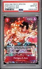 2023 ONE PIECE OP02 #013 PARAMOUNT WAR PORTGAS D ACE ALT ART PSA 10 GEM MINT