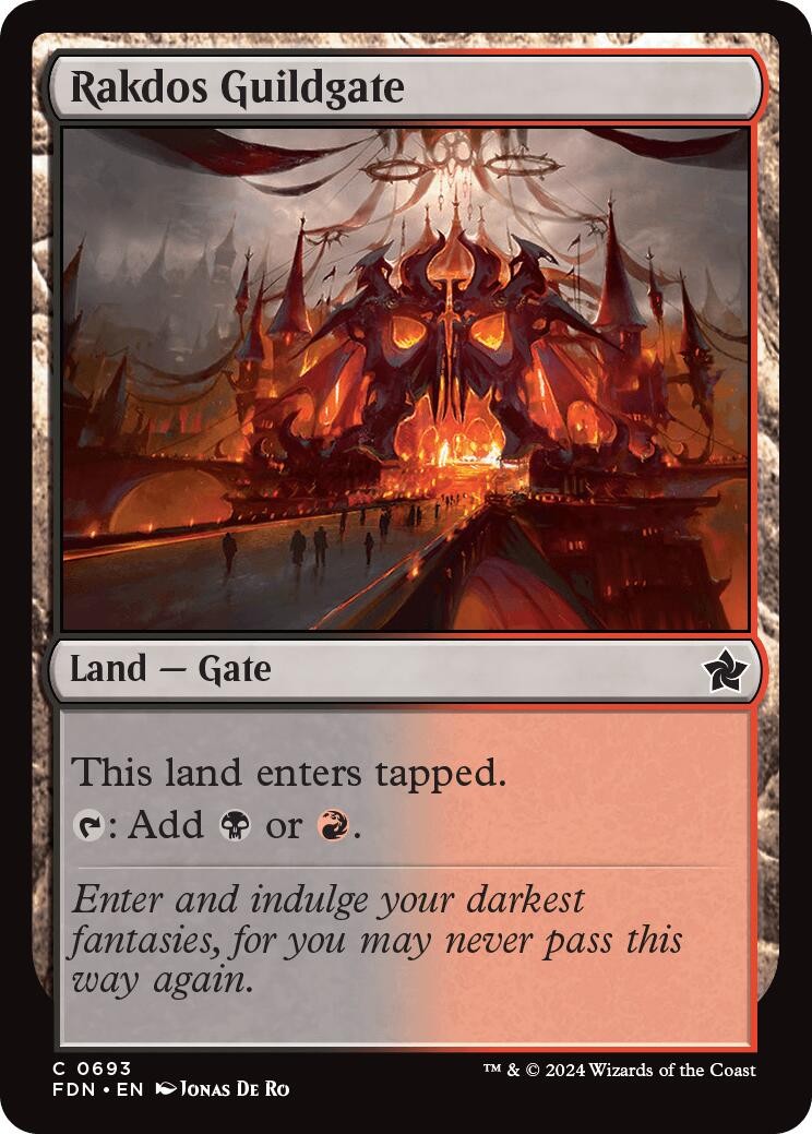 Rakdos Guildgate - 693 - NM - Foundations