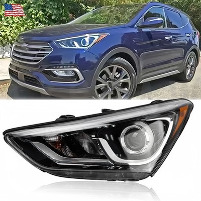 For Hyundai Santa Fe Sport Headlight 2017 2018 Driver Side w/Bulbs 92101-4Z500