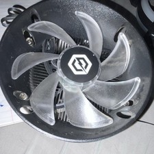 Gamemax CPU Fan with Heatsink, 4-Pin, Copper Aluminum, Black/Clear