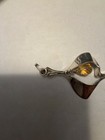 Vintage 925 Sterling Silver Aksel Holmsen Yellow Briolette Pendant - 3.88 Grams — photo 4