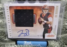 2020 Panini Absolute Joe Burrow Rookie Patch Auto Card #'d 16/35 RPA Autograph . rookie card picture