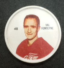 🏒1960-61 Shirriff Coins Val Fonteyne #48🏒