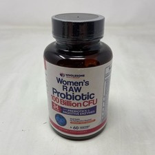 Wholesome Wellness Women  s RAW Probiotic 100B CFU, 60 Veg Caps