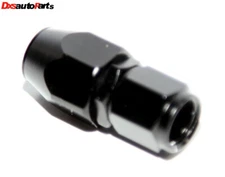 EMUSA Black 0 Degree AN4 Swivel-Seal Fuel Oil Gas Line Hose End Fitting Adapter