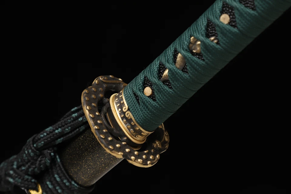 Меч вакидзаси ручной работы T10 сталь глина закаленный японский самурай настоящий хамон - Изображение 4 из 4