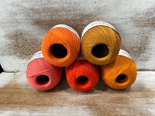 lot of 5 Circulo NATURAL 4/4  DK/ light worsted maxicolor cotton Yarn  - Lot C