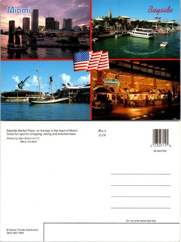 Continental Miami Bayside Marktplatz Postkarte