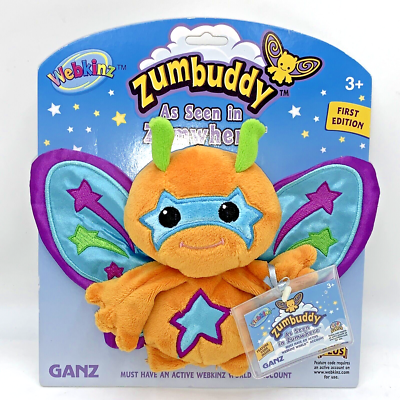 Ganz Webkinz Zumbuddy Zehe Bratty Orange 1st Edition Series 4 New