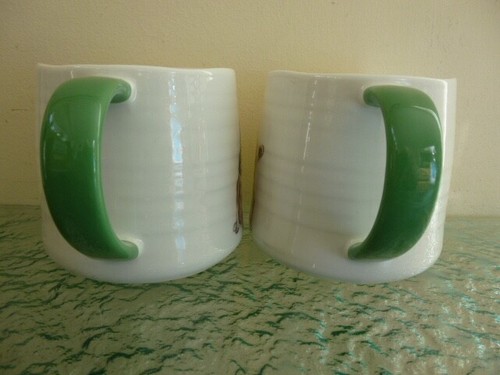 X2 M&S (Marks & Spencer) Fine China French Bulldog Design Mugs 3743 Wavy Rim - 第 4/8 張圖片