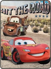 Disney Pixar Cars  Hit the Road  Kids 46" x 60" Throw Blanket-AB01G8UO7MW4
