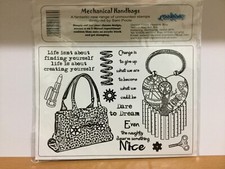 Creative Expressions Rubber Stamps - ?Mechanical. Hanndbags?